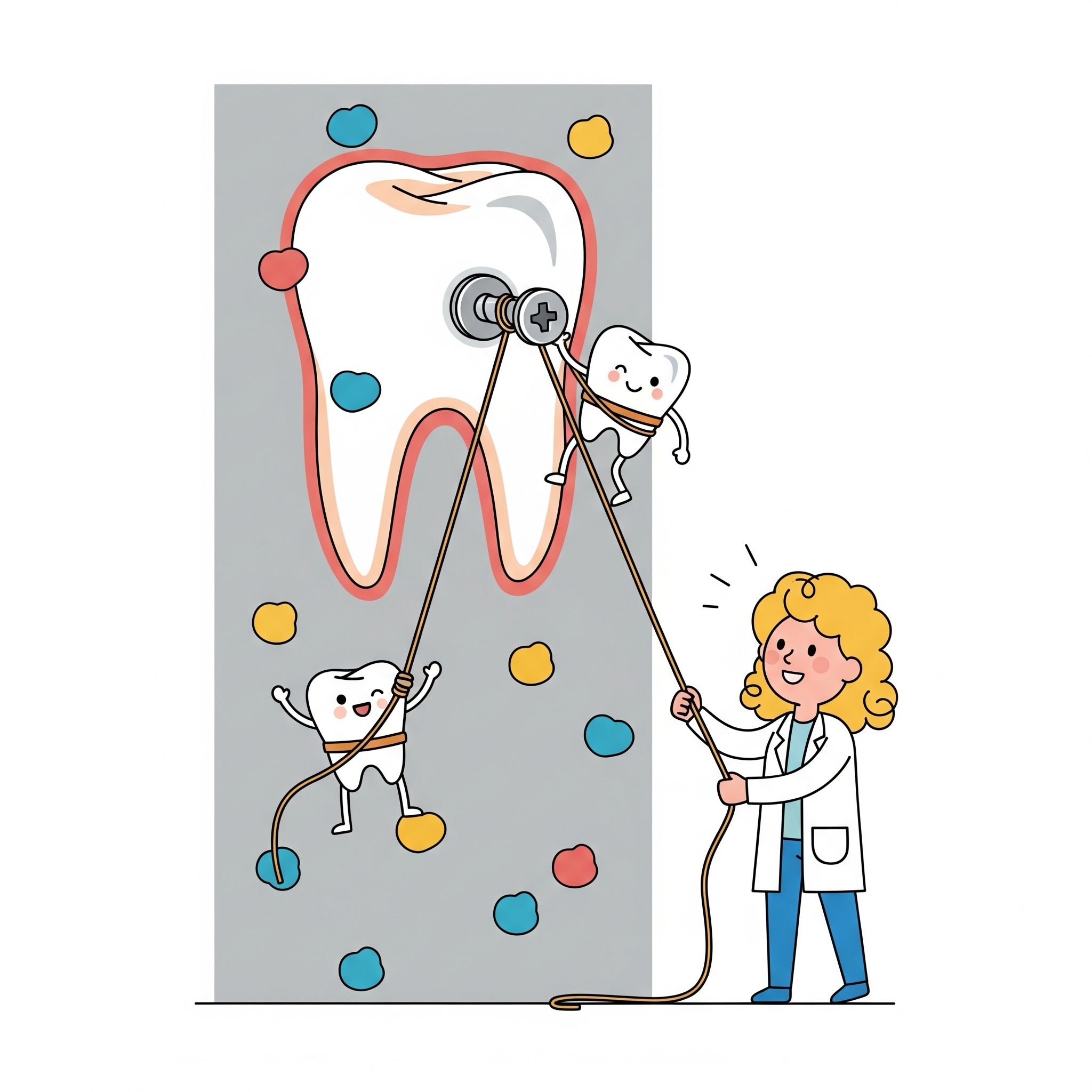Le Dr Antonella BERARDI utilisant des minivis d'orthdontie pour déplacer des dents en toute sécurité